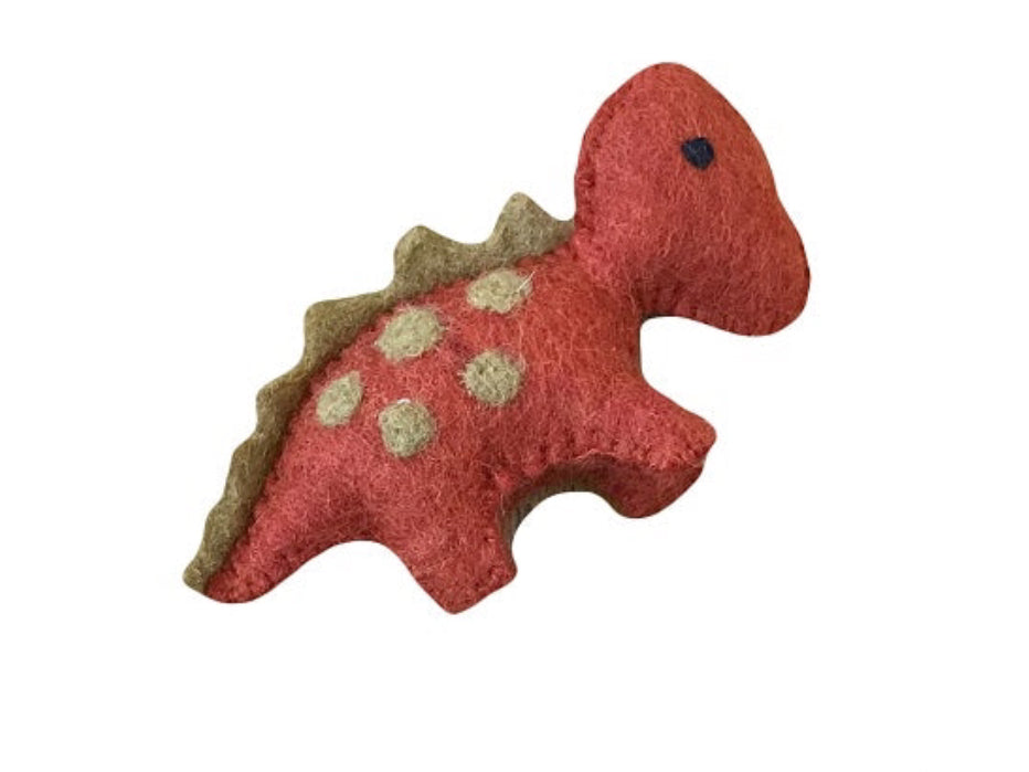 Papoose - Felt Dinosaur - Red
