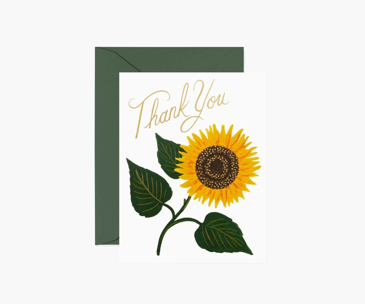 Rifle Paper Co. - Thank You Card - Sunflower