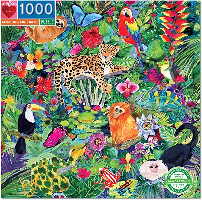 Eeboo- Amazon Rainforest Puzzle- 1000 Piece