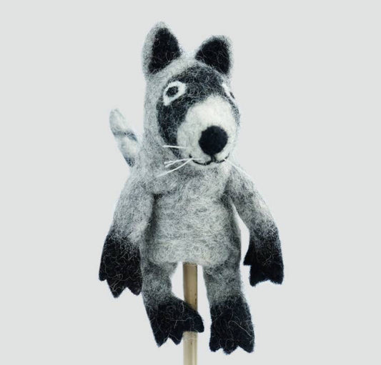 The Winding Road - Felt Raccoon Finger Puppet