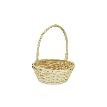 Round Natural Willow Hanging Basket