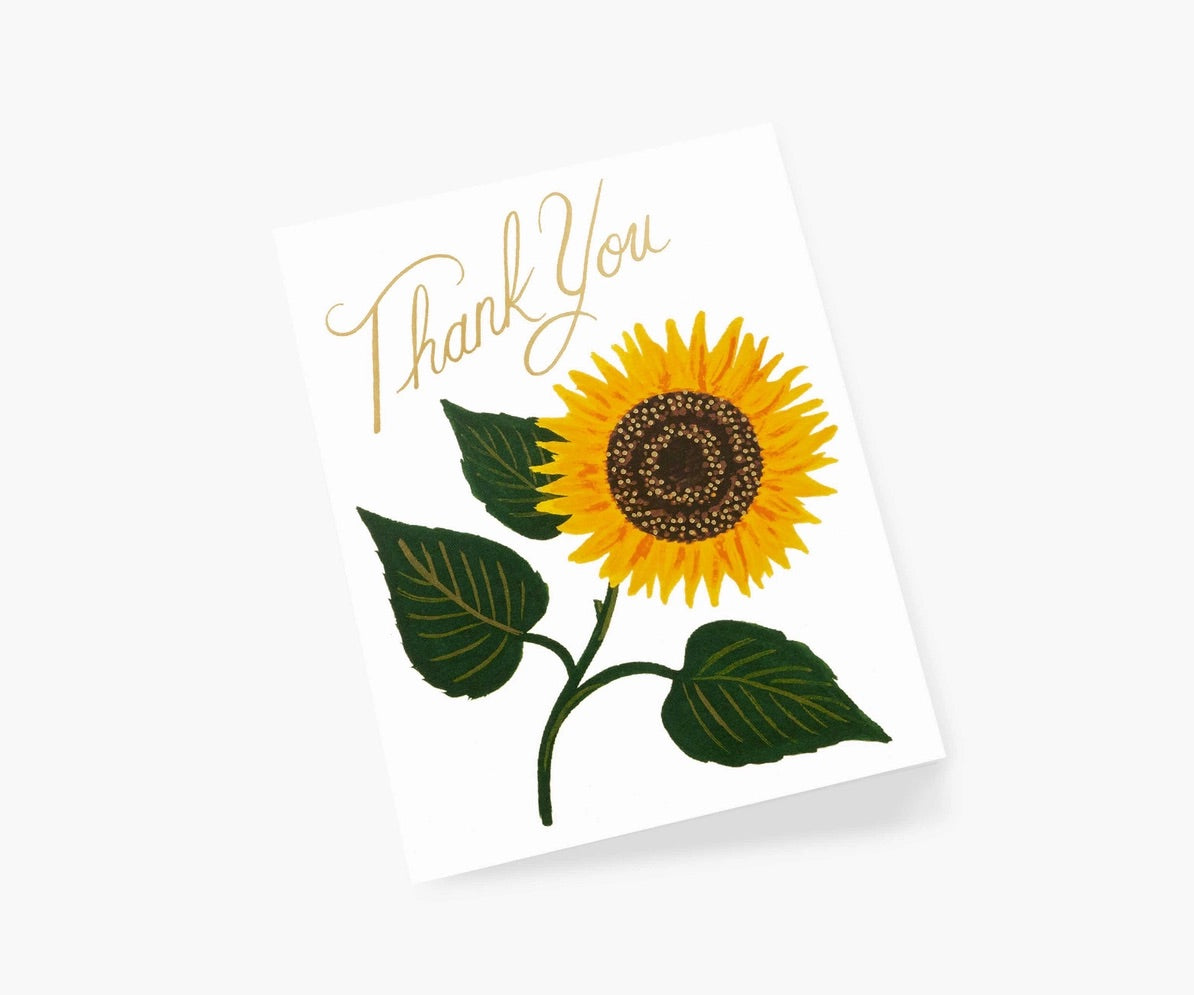 Rifle Paper Co. - Thank You Card - Sunflower