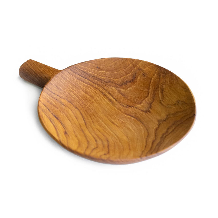 Teak Wooden Paddle Plate - Large