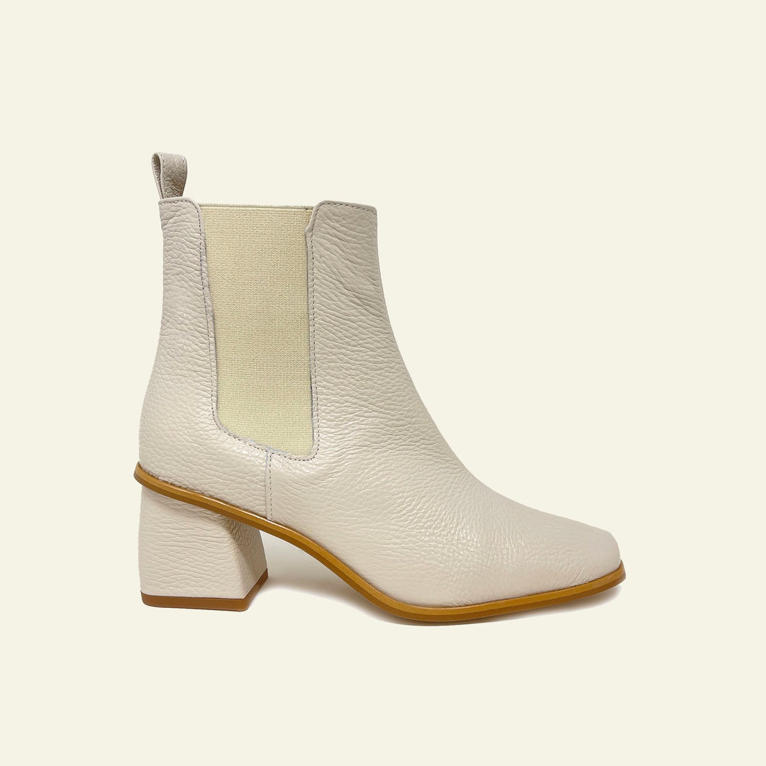 Hanks - Chelsea Glir Leather Boot - White