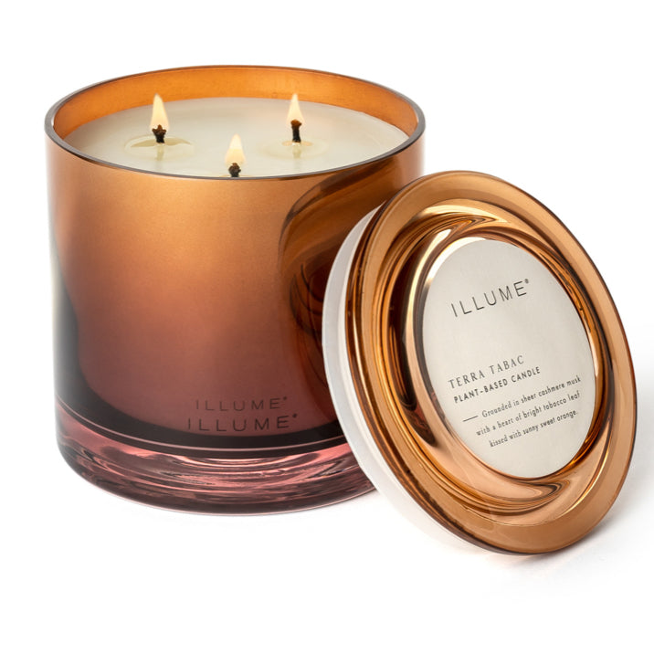 Statement Glass Candle - Terra Tabac