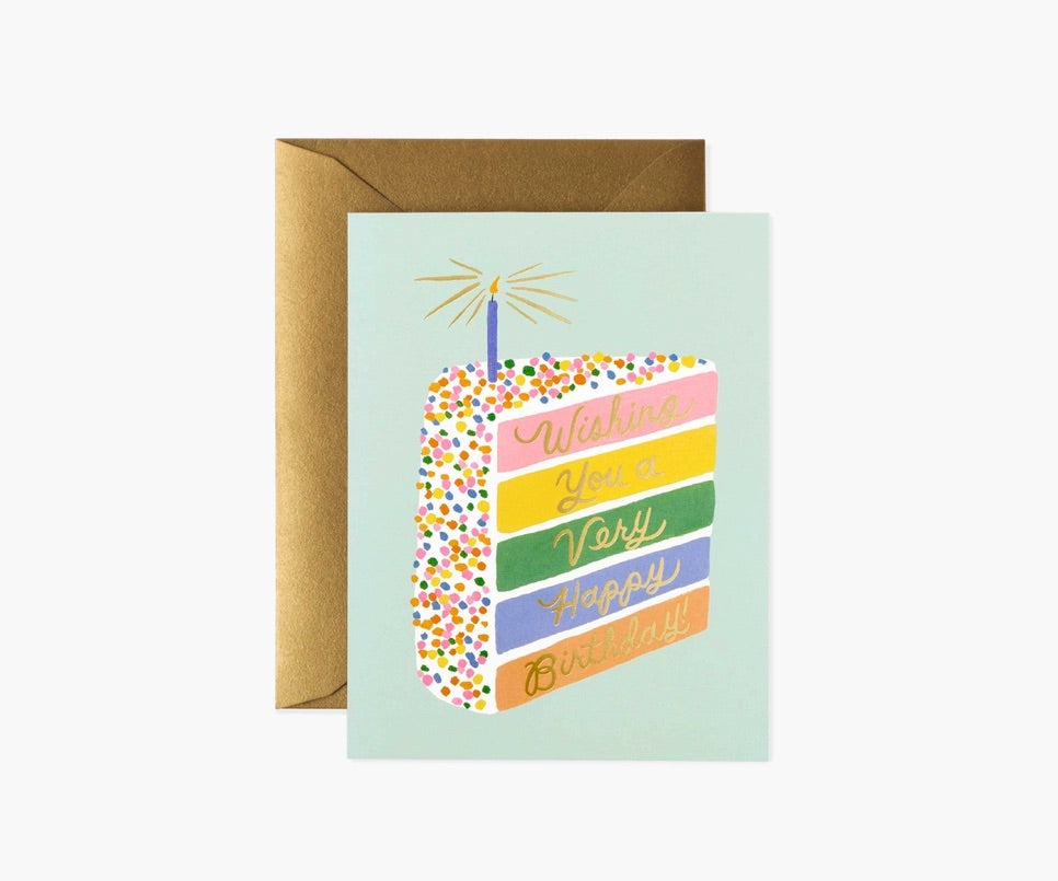 Rifle Paper Co. - Birthday Card - Cake Slice