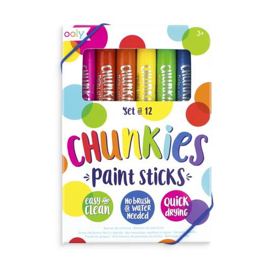 OOLY - Chunkies Paint Sticks - 12 Pack