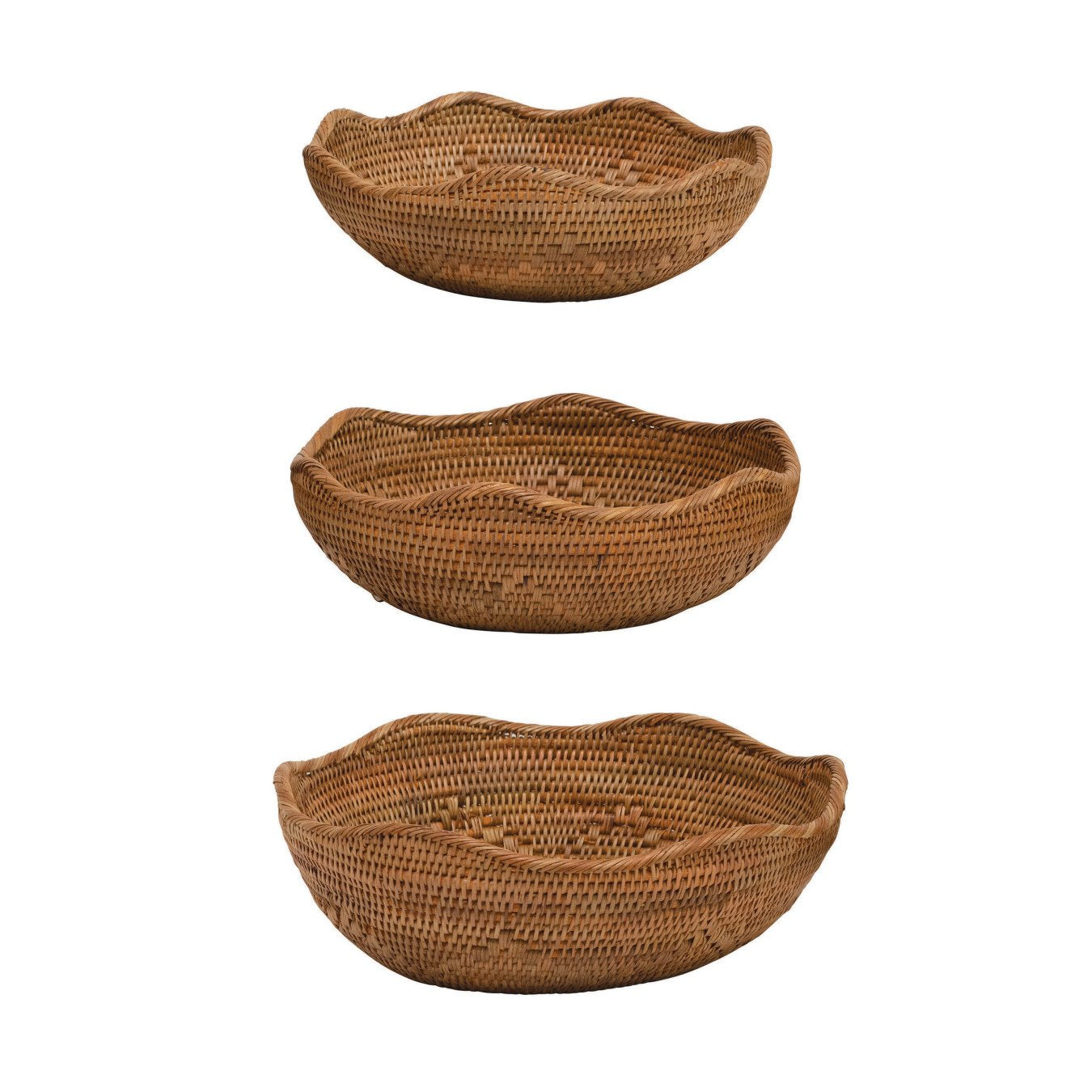 Bloomingville - Hand Woven Bowls - Set of 3