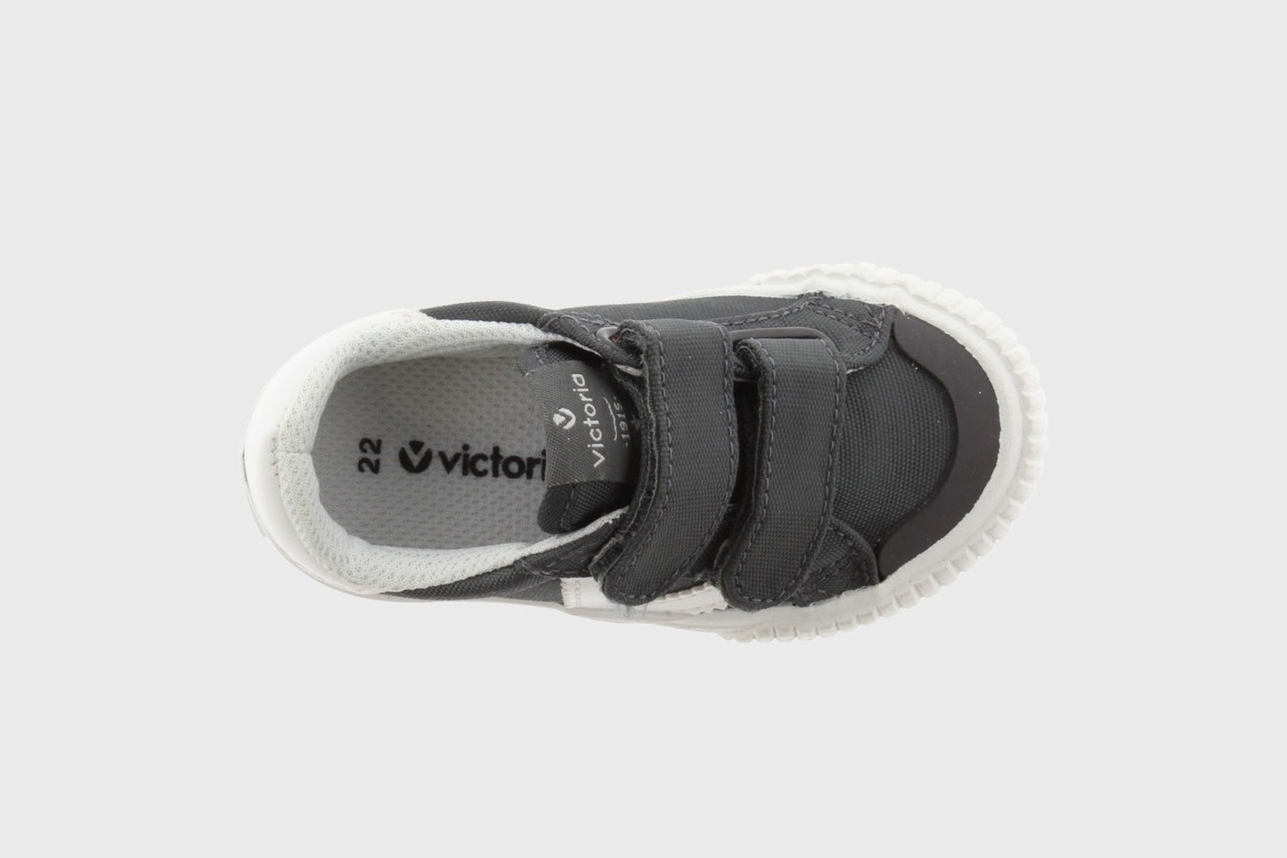 Victoria Shoes - Classic Nylon Velcro Sneakers - Antracita