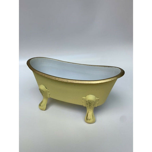 Pastel Miniature Bath Tub - Yellow