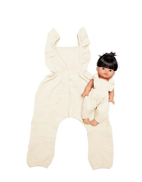 Minikane - Collection Duo - Maya Jumpsuit - Gauze Ecru