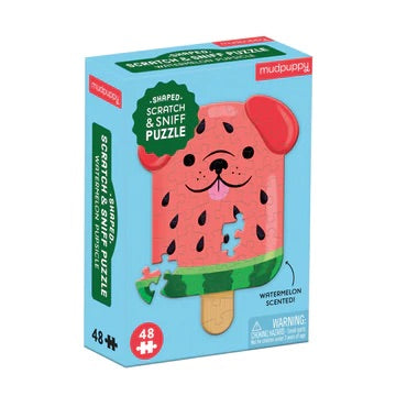 Mudpuppy - Scratch and Sniff Puzzle - Watermelon Pupsicle