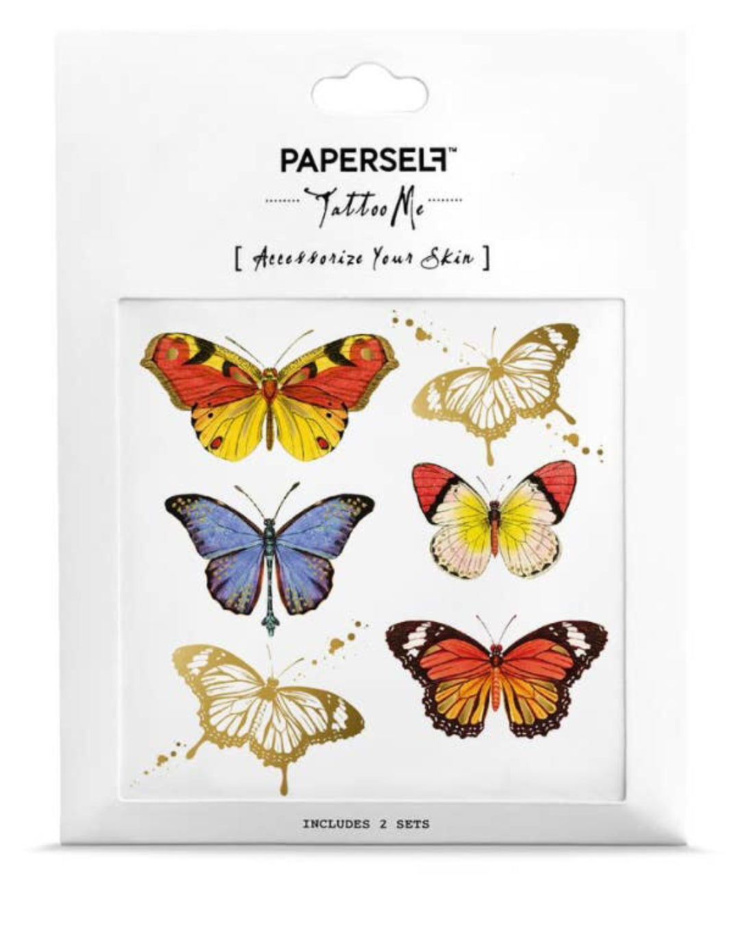 Paperself - Butterflies Temporary Tattoos