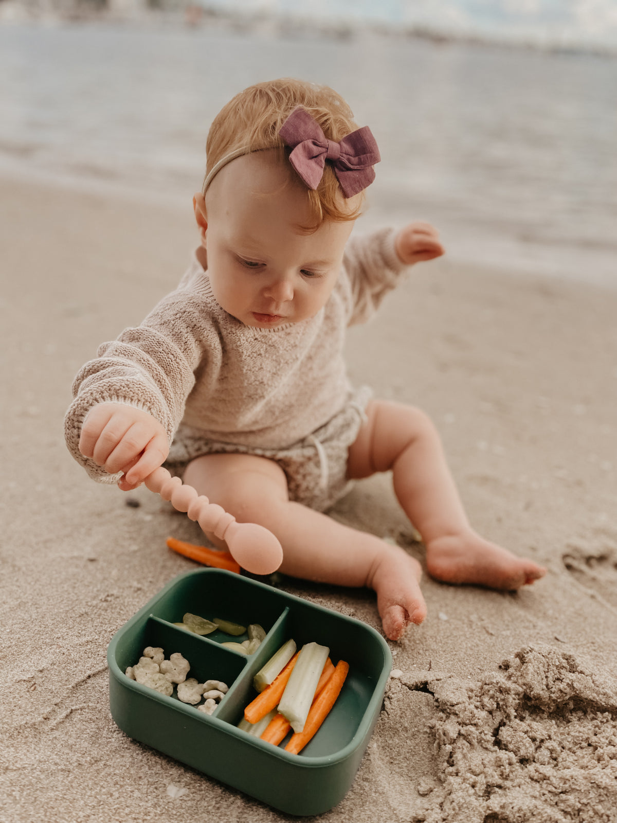 The Dearest Grey - Silicone Bento Box - Emerald – SANNA baby and child
