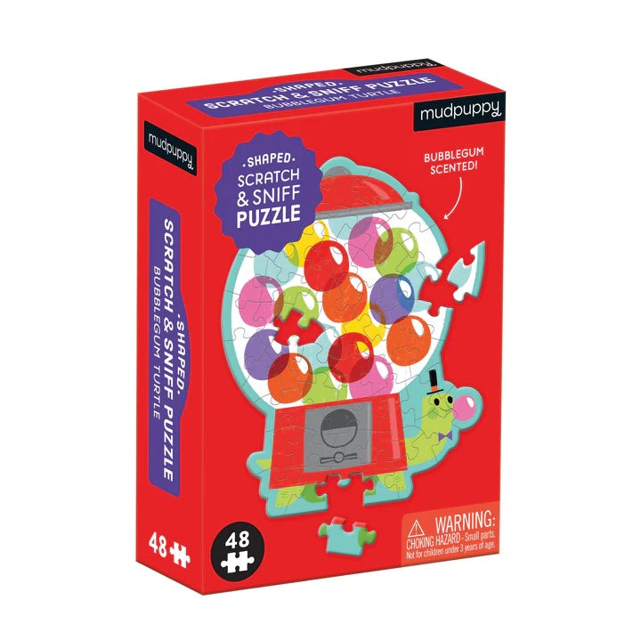 Mudpuppy - Scratch and Sniff Puzzle - Bubblegum Turtle