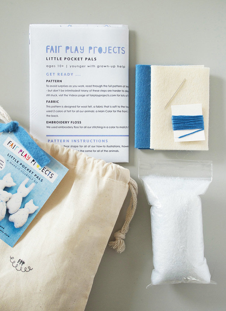 Fair Play Projects - 1 Little Pocket Pal Kit - Ochre