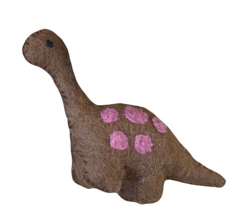 Papoose - Felt Dinosaur - Brown