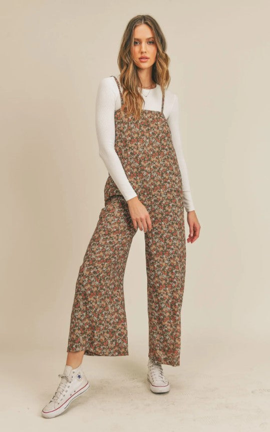 Garden Gal Jumpsuit - Olive