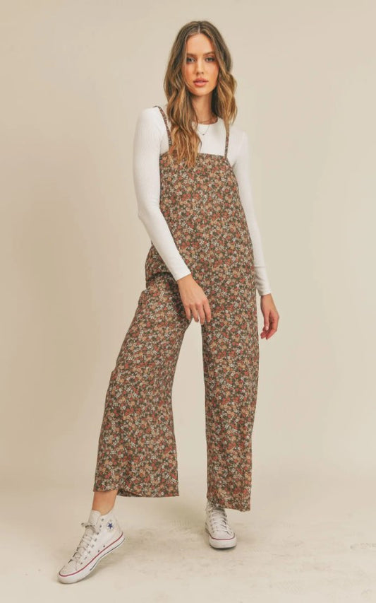 Garden Gal Jumpsuit - Olive