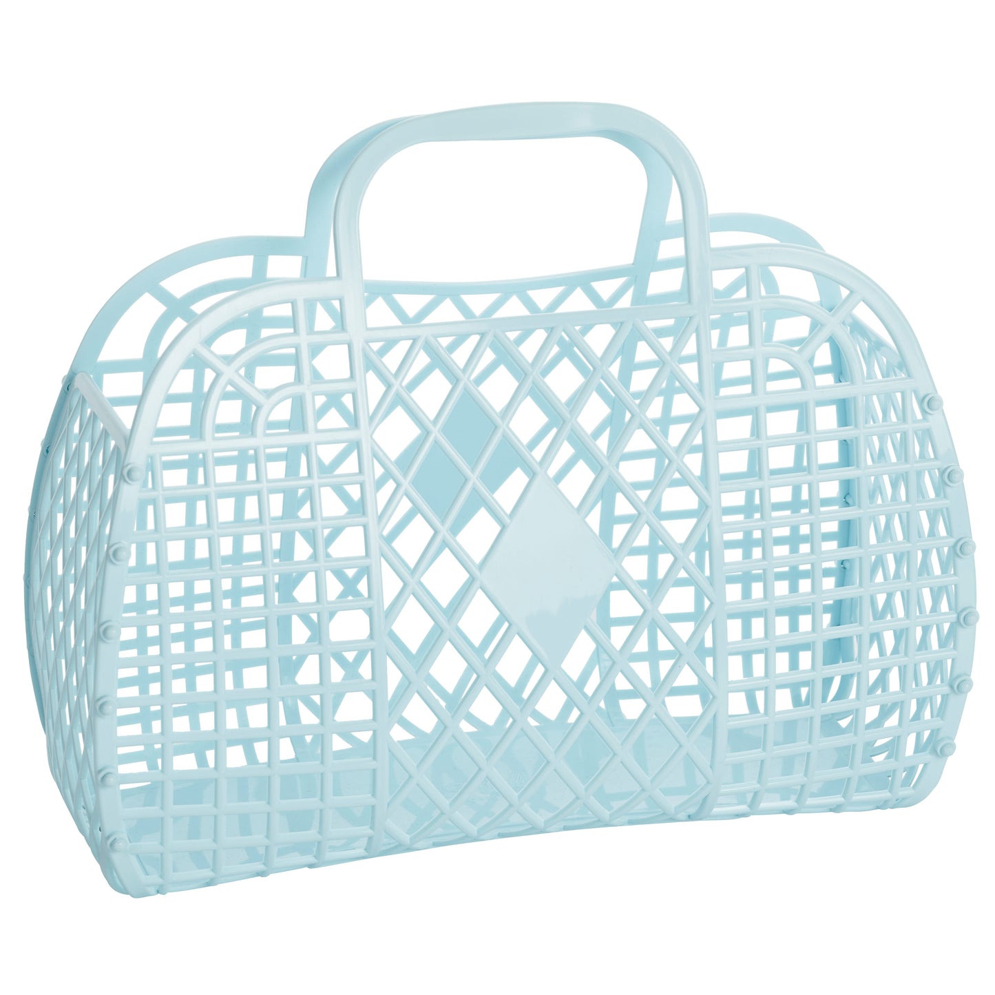 Sunjellies - Large Retro Basket - Blue