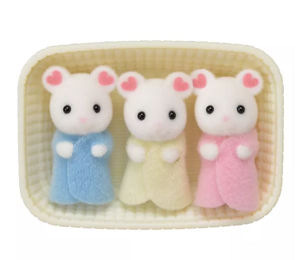 Calico Critters - Marshmallow Mouse Triplets