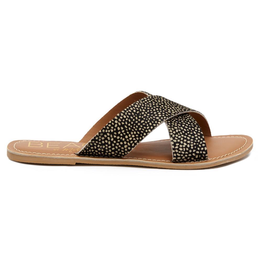 Matisse - Strappy Slide Sandal - Pebble Black Spot