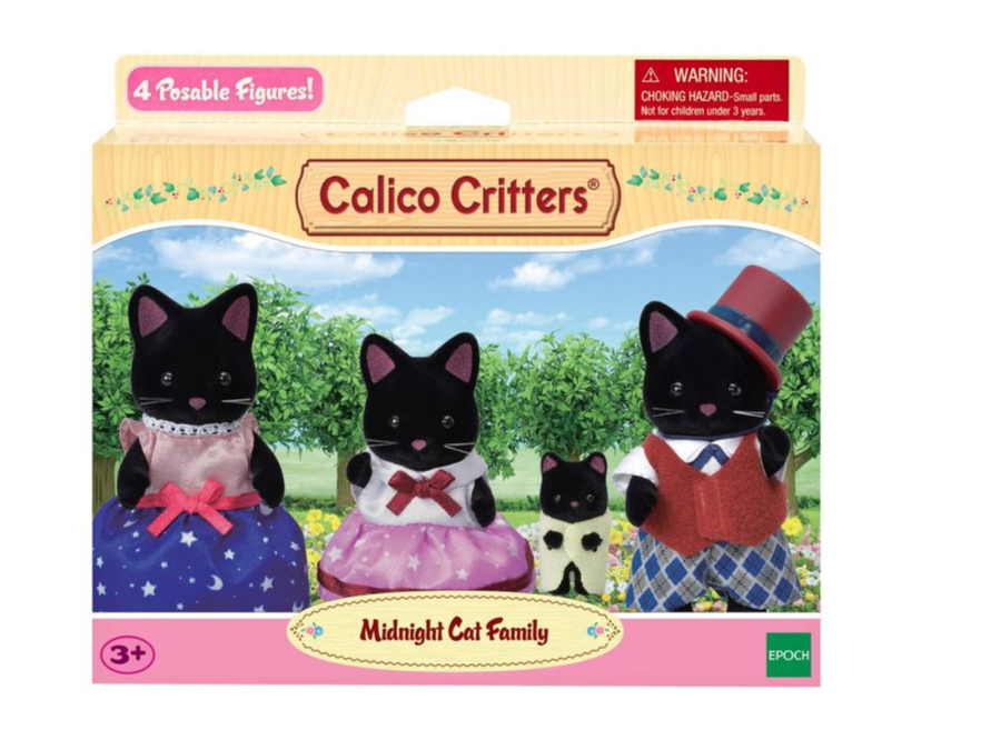 Calico Critters - Midnight Cat Family