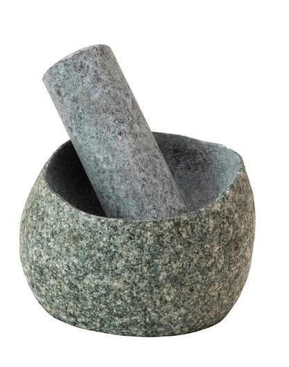 Natural Stone Mortar + Pestle