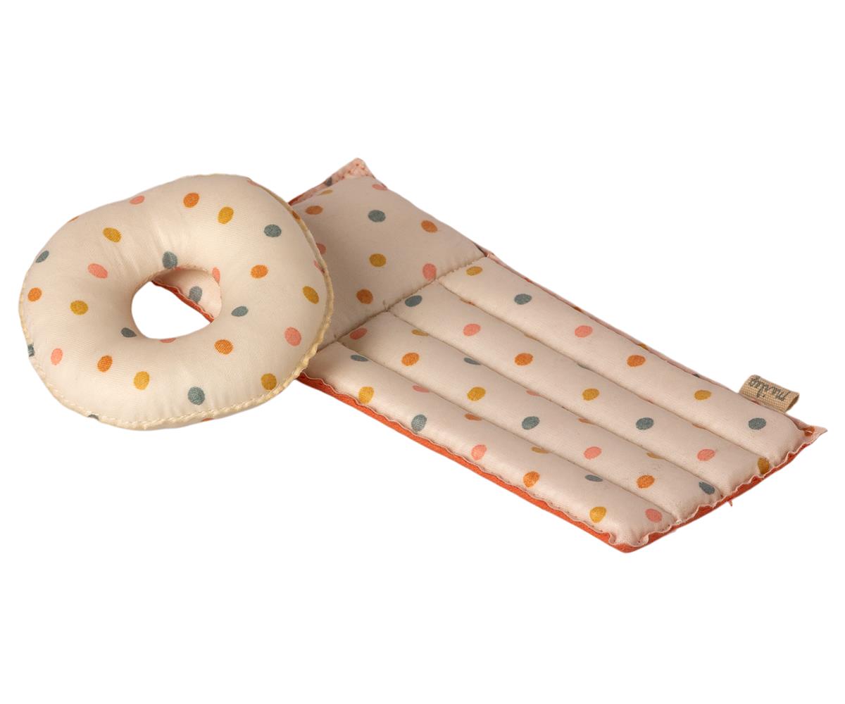 Maileg - Air Mattress, Mouse - Multi Dot