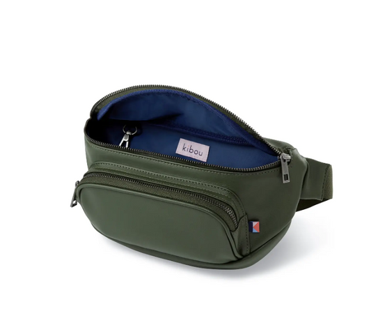 Kibou - Diaper Belt Bag - Vegan Leather - Olive Green