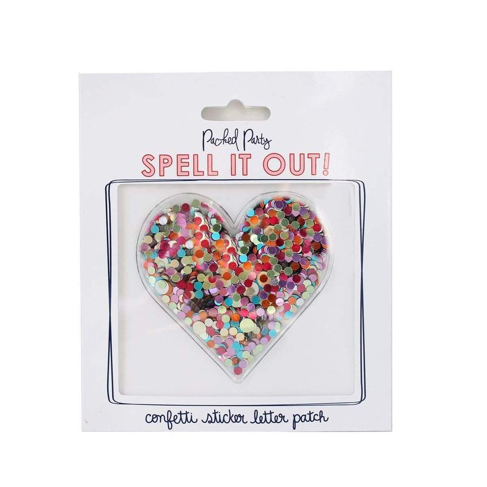 Packed Party - Confetti Heart Sticker