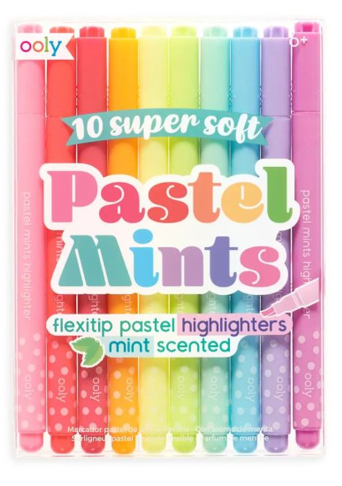 OOLY  - Pastel Mints Scented Flextip Highlighters - Set of 10