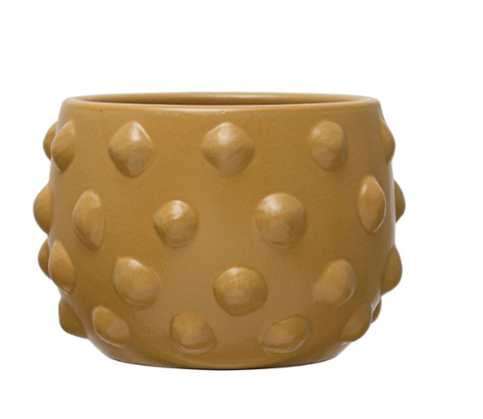 Terra-Cotta Planter with Raised Dots