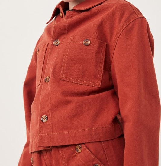 Girl's Denim Jacket - Rust