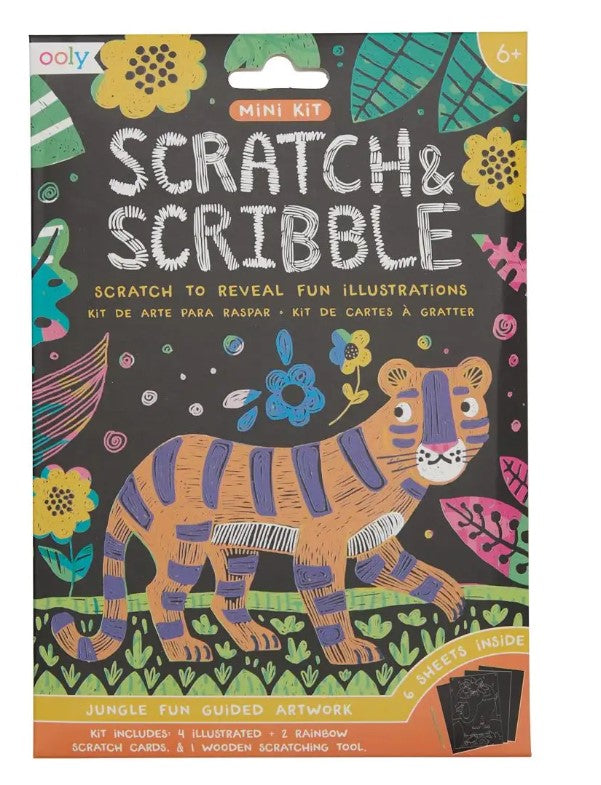 OOLY - Mini Scratch + Scribble - Jungle Fun