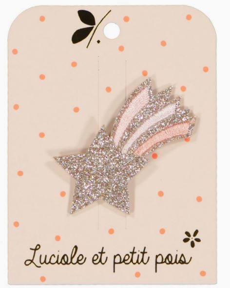 Luciole et Petit Pois - Shooting Star Hair Clip - Pink Pastel