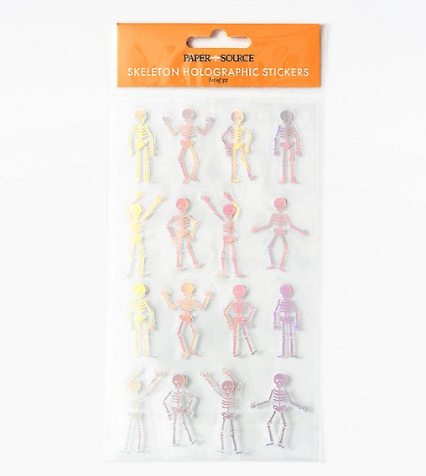 Dancing Skeleton Holographic Stickers