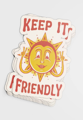 Shop Good Co. - Keep It Friendly Sticker