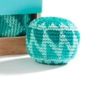Mint Scented Crochet Stress Ball - Teal