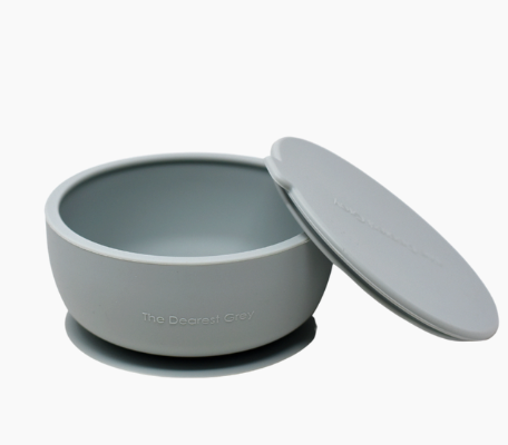 The Dearest Grey - Silicone Suction Bowl - Cloud