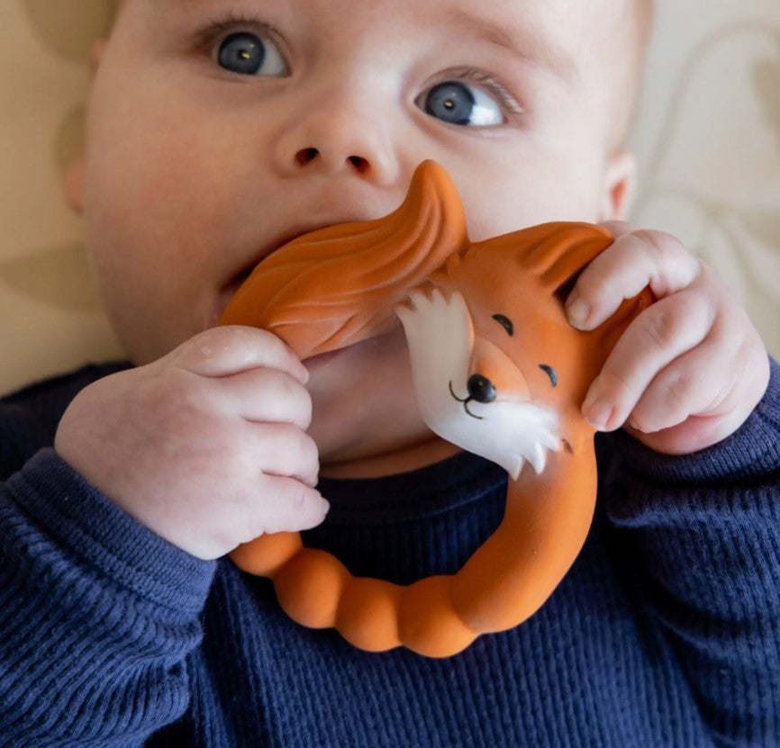 Natural Rubber Teether - Fox