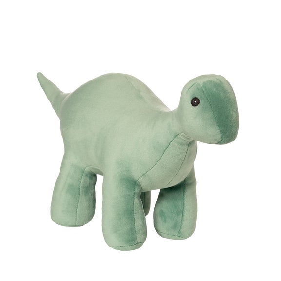 Manhattan Toy Company - Velveteen Dino Stomper Brontosaurus - Jade