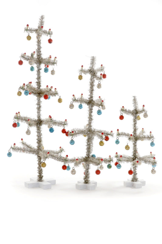 Cody Foster - Victorian Tinsel Tree - Silver