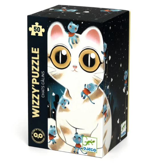 DJECO - Wizzy Cuddly Cat Puzzle - 50pcs