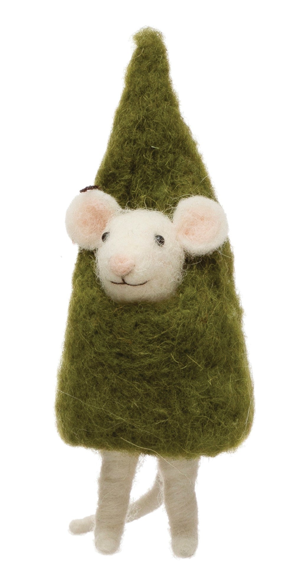 Wool Felt Mouse in Tree Costume
