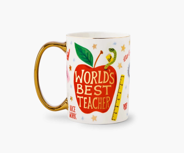 Rifle Paper Co. - Porcelain Mug - World's Best Teacher