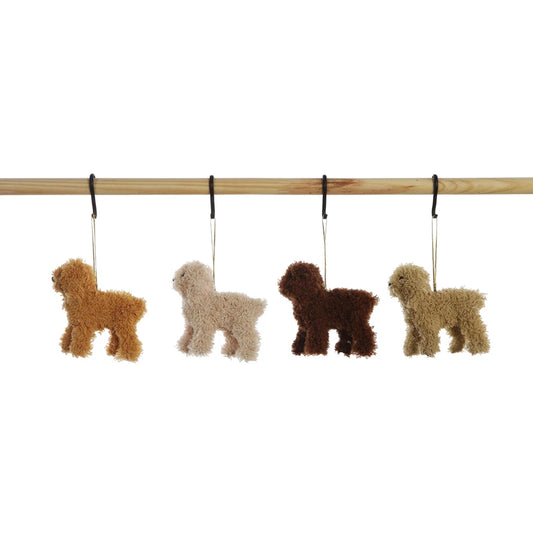 Furry Poodle Ornament