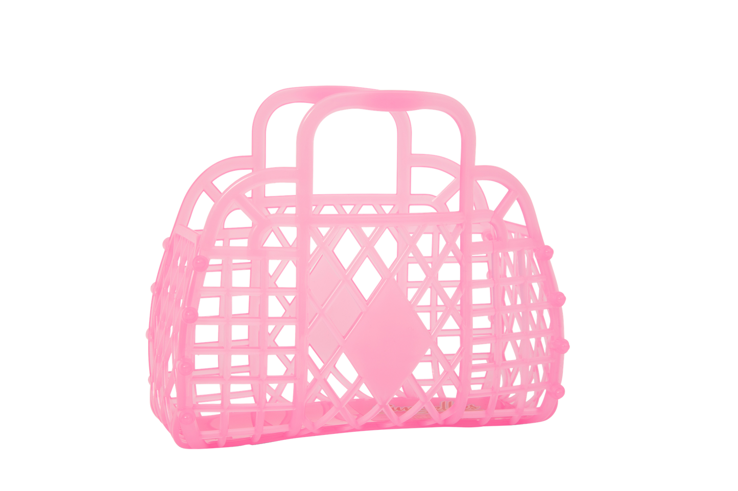 Sunjellies - Mini Retro Basket - Neon Pink