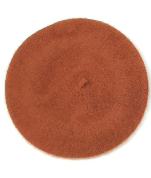 Solid Wool Beret - Yam